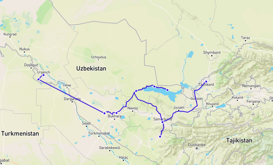 Découverte de l'Ouzbekistan en groupe constitué