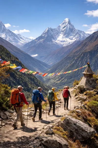 Gosaikunda entre lacs sacrés & village Tamang Visuel 5