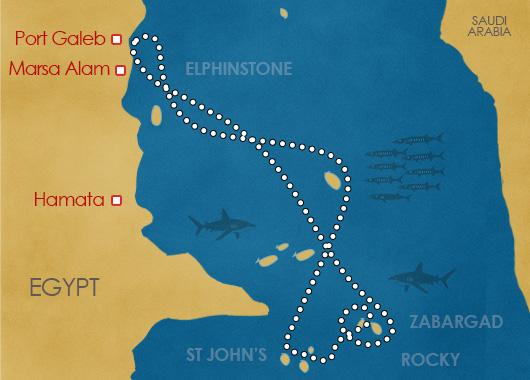 Croisière Le Grand Sud égyptien : Rocky, Zabargad, St John's et Elphinstone
